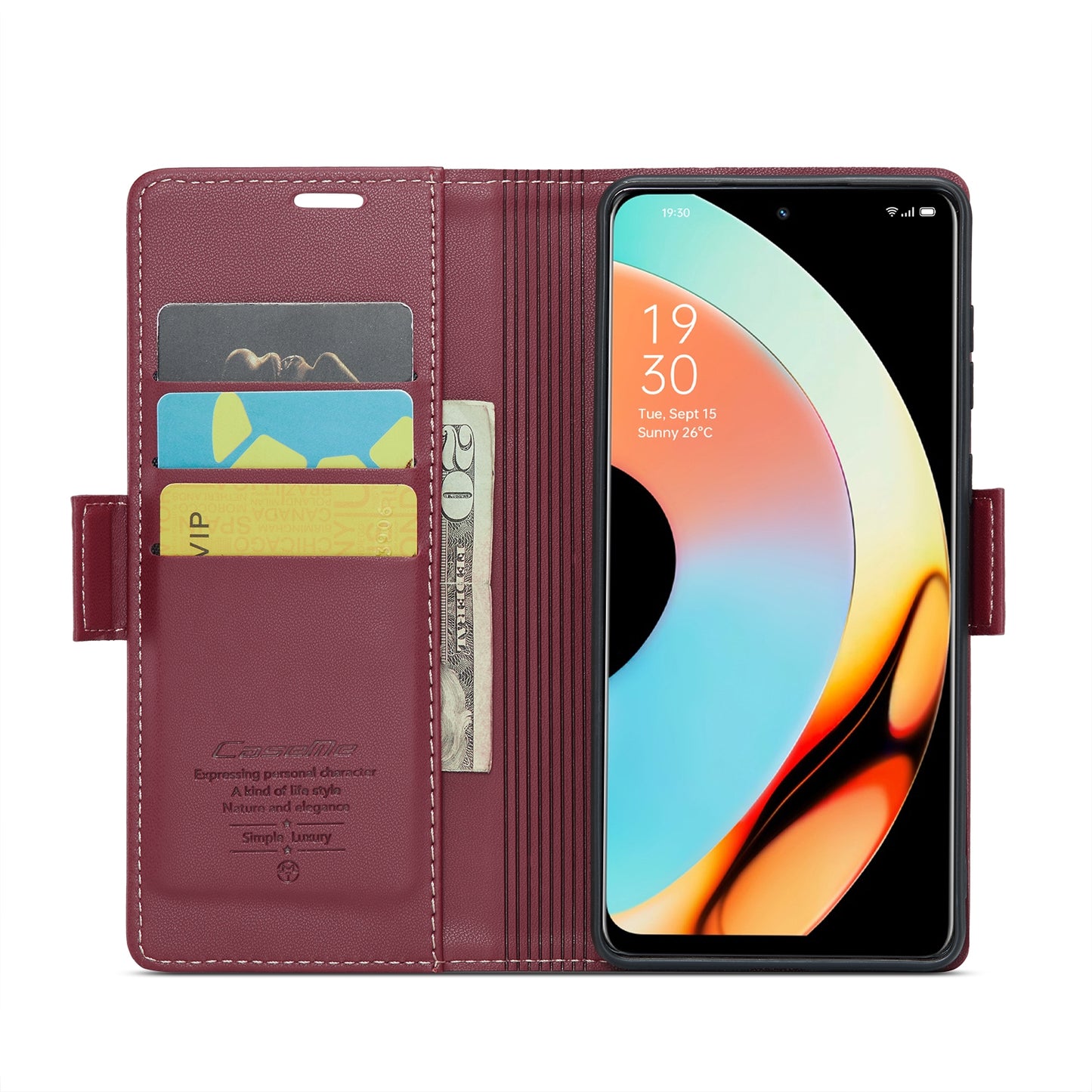 Realme 10 Pro 5G Leather Wallet Case - RFID Blocking, Stand Function, Card Slots