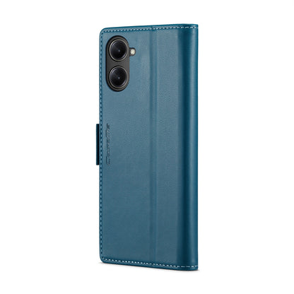 Realme 10 Pro 5G Leather Wallet Case - RFID Blocking, Stand Function, Card Slots