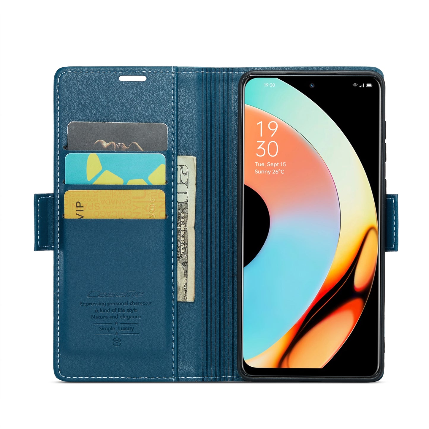 Realme 10 Pro 5G Leather Wallet Case - RFID Blocking, Stand Function, Card Slots