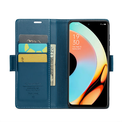 Realme 10 Pro 5G Leather Wallet Case - RFID Blocking, Stand Function, Card Slots