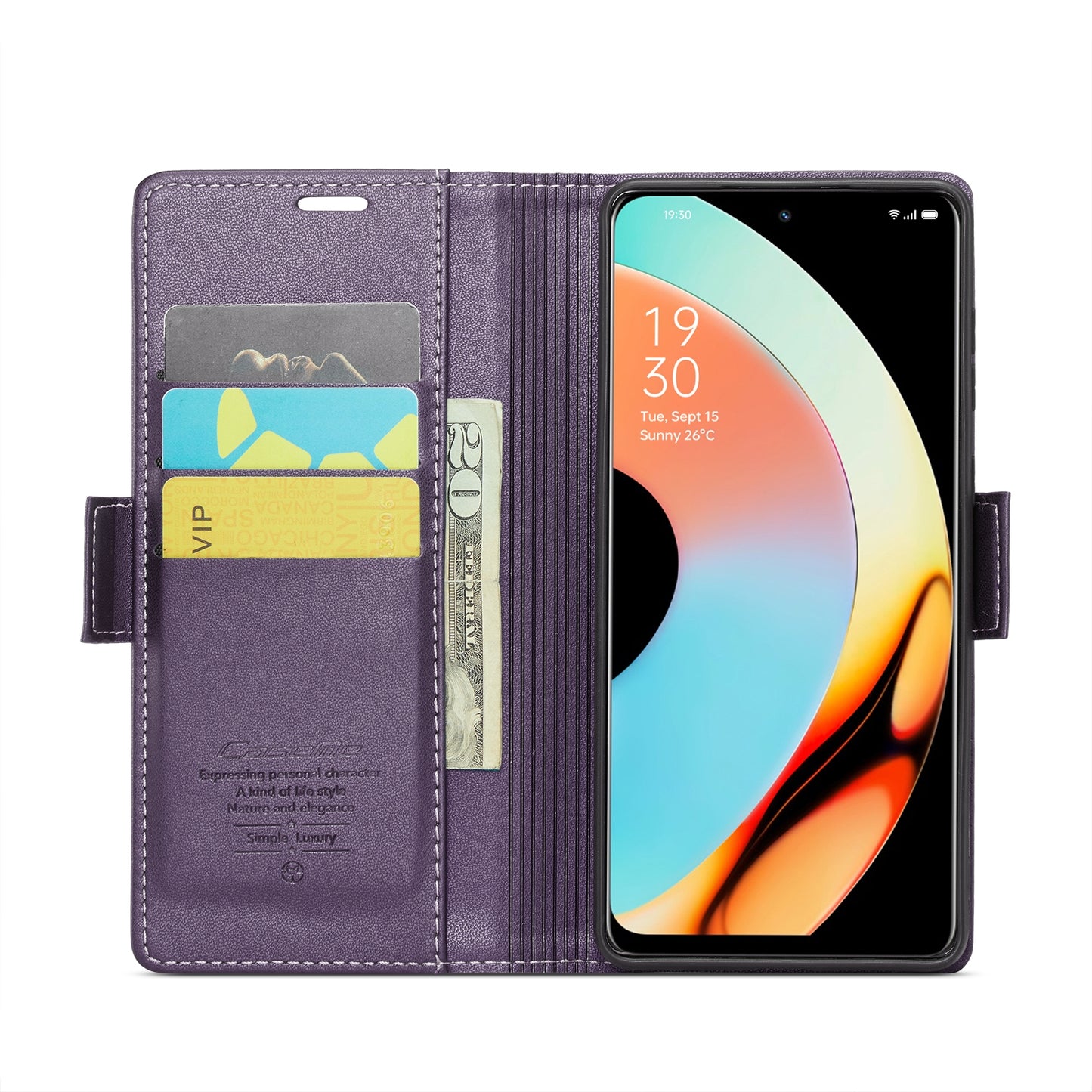 Realme 10 Pro 5G Leather Wallet Case - RFID Blocking, Stand Function, Card Slots