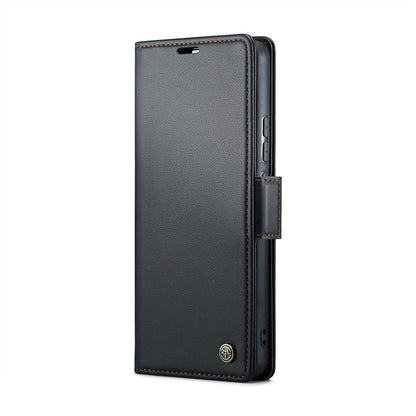 Realme 10 Pro+ Leather Wallet Case - RFID Blocking, Stand Function, Card Slots