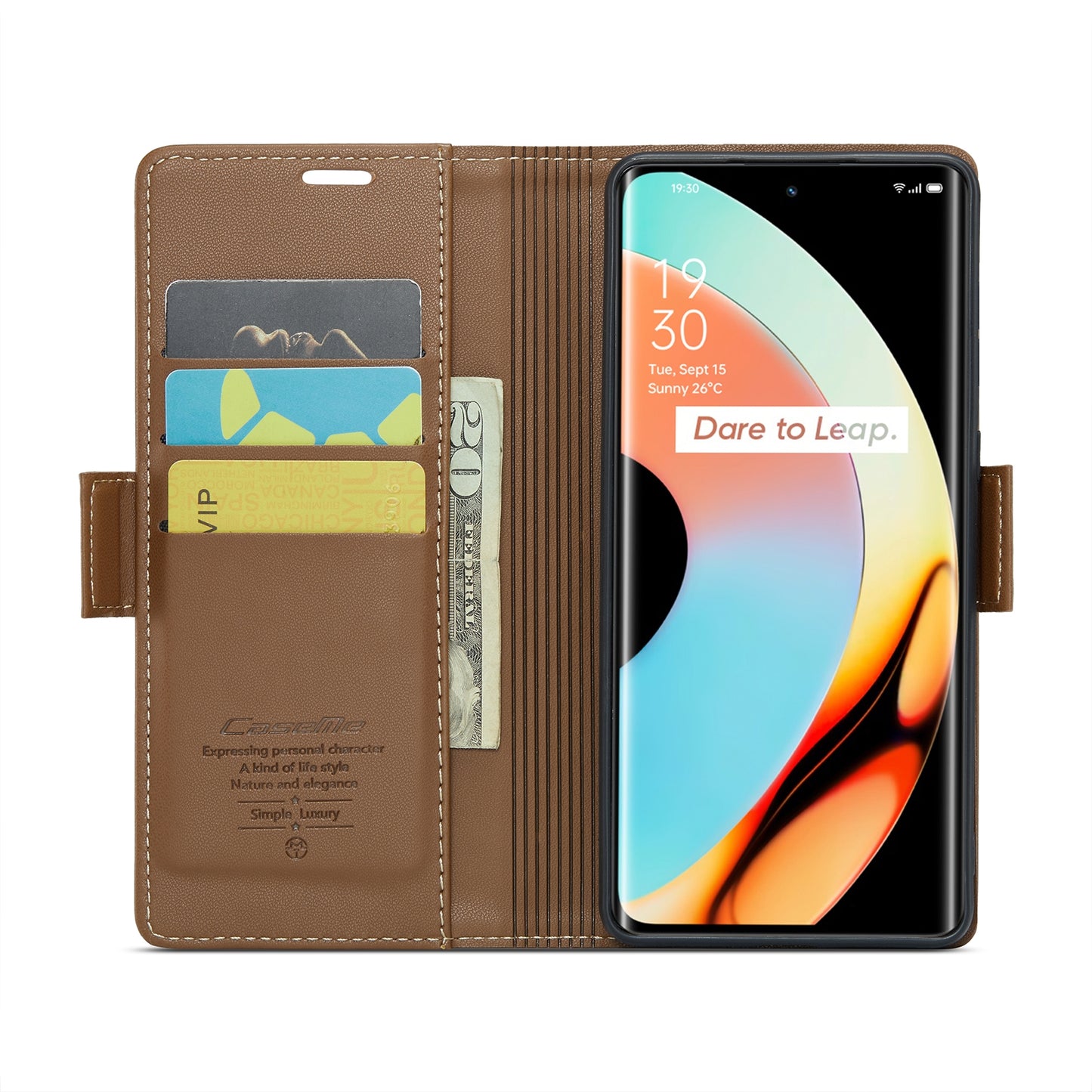 Realme 10 Pro+ Leather Wallet Case - RFID Blocking, Stand Function, Card Slots
