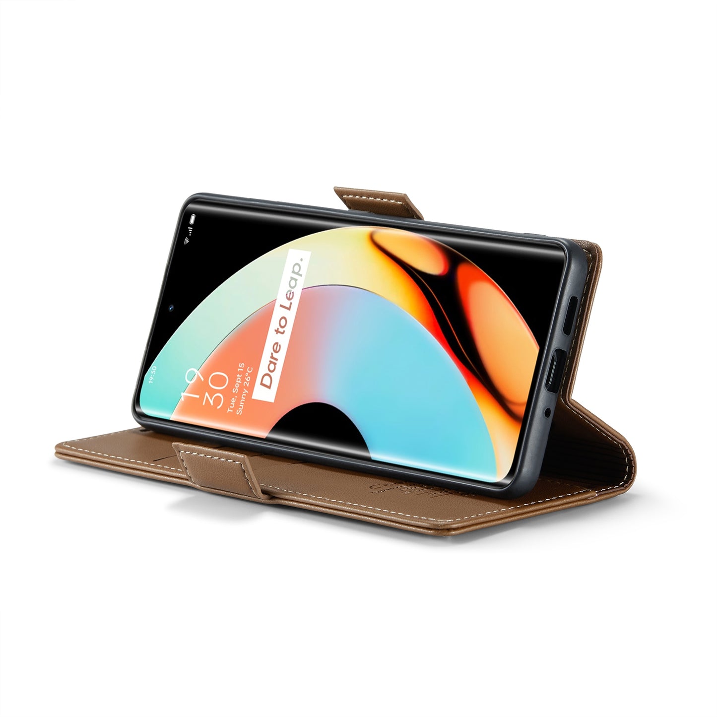 Realme 10 Pro+ Leather Wallet Case - RFID Blocking, Stand Function, Card Slots