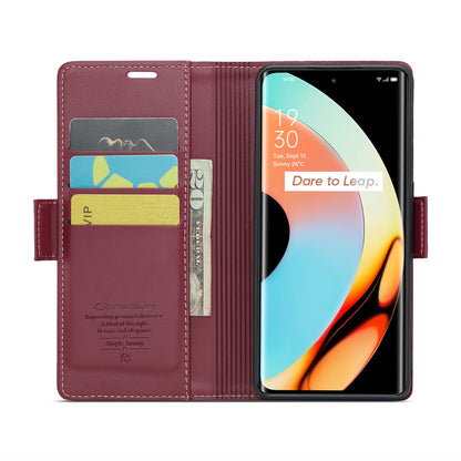 Realme 10 Pro+ Leather Wallet Case - RFID Blocking, Stand Function, Card Slots