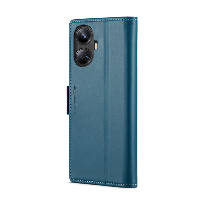 Realme 10 Pro+ Leather Wallet Case - RFID Blocking, Stand Function, Card Slots