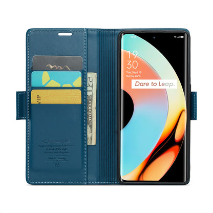 Realme 10 Pro+ Leather Wallet Case - RFID Blocking, Stand Function, Card Slots