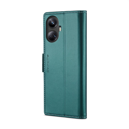 Realme 10 Pro+ Leather Wallet Case - RFID Blocking, Stand Function, Card Slots