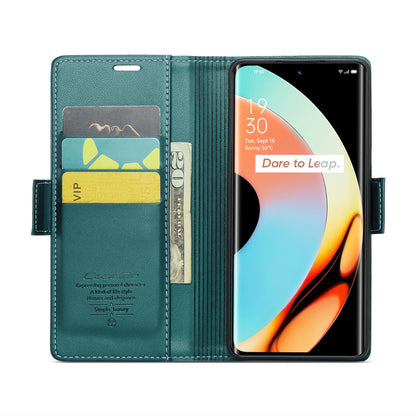 Realme 10 Pro+ Leather Wallet Case - RFID Blocking, Stand Function, Card Slots