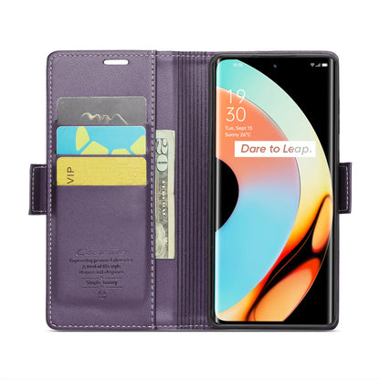Realme 10 Pro+ Leather Wallet Case - RFID Blocking, Stand Function, Card Slots