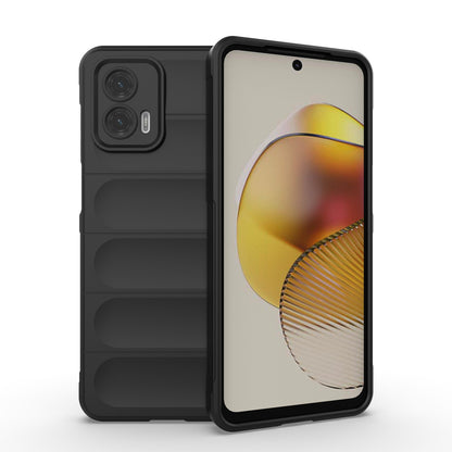 Motorola Moto G73 5G Magic Shield TPU + Flannel Phone Case: Durable, Non-toxic, Easy Access, Stylish Design