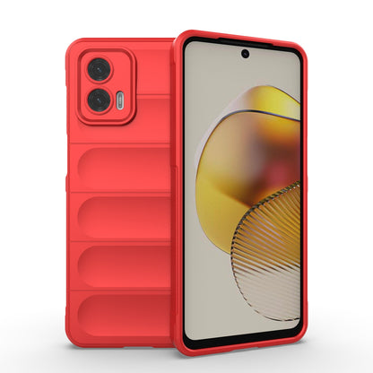 Motorola Moto G73 5G Magic Shield TPU + Flannel Phone Case: Durable, Non-toxic, Easy Access, Stylish Design