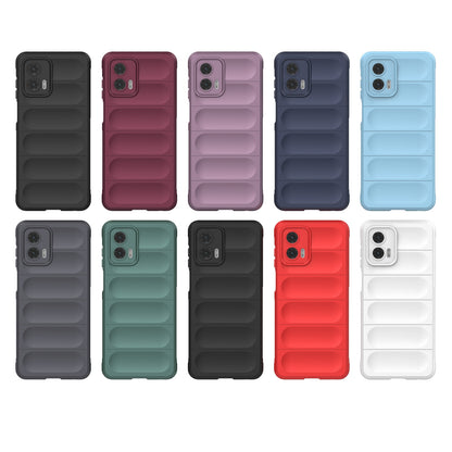 Motorola Moto G73 5G Magic Shield TPU + Flannel Phone Case: Durable, Non-toxic, Easy Access, Stylish Design