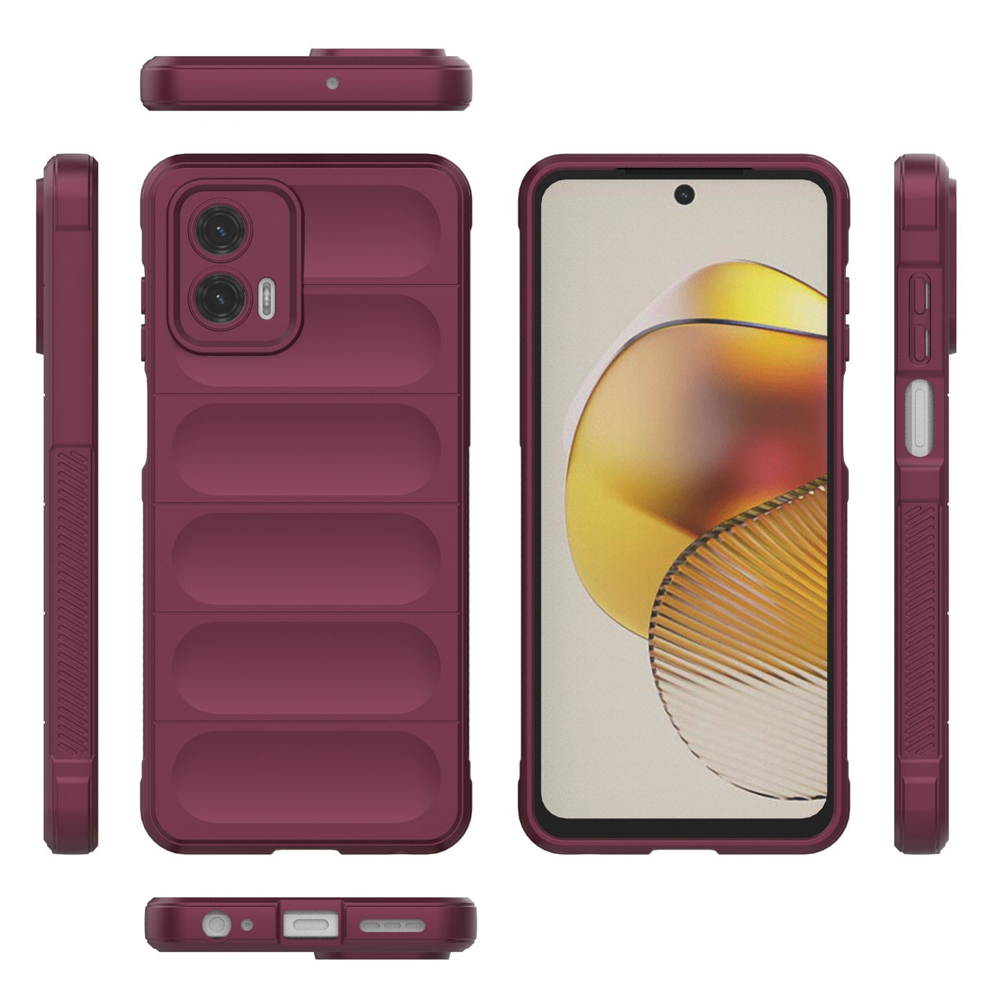 Motorola Moto G73 5G Magic Shield TPU + Flannel Phone Case: Durable, Non-toxic, Easy Access, Stylish Design