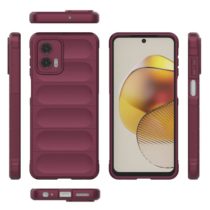 Motorola Moto G73 5G Magic Shield TPU + Flannel Phone Case: Durable, Non-toxic, Easy Access, Stylish Design