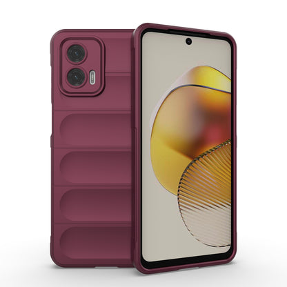 Motorola Moto G73 5G Magic Shield TPU + Flannel Phone Case: Durable, Non-toxic, Easy Access, Stylish Design