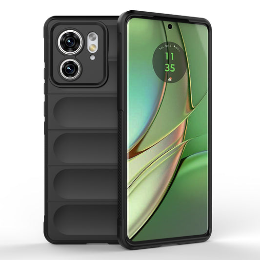 Motorola Edge 40 5G Magic Shield TPU + Flannel Phone Case: Durable, Non-toxic, Easy Access, Stylish Design