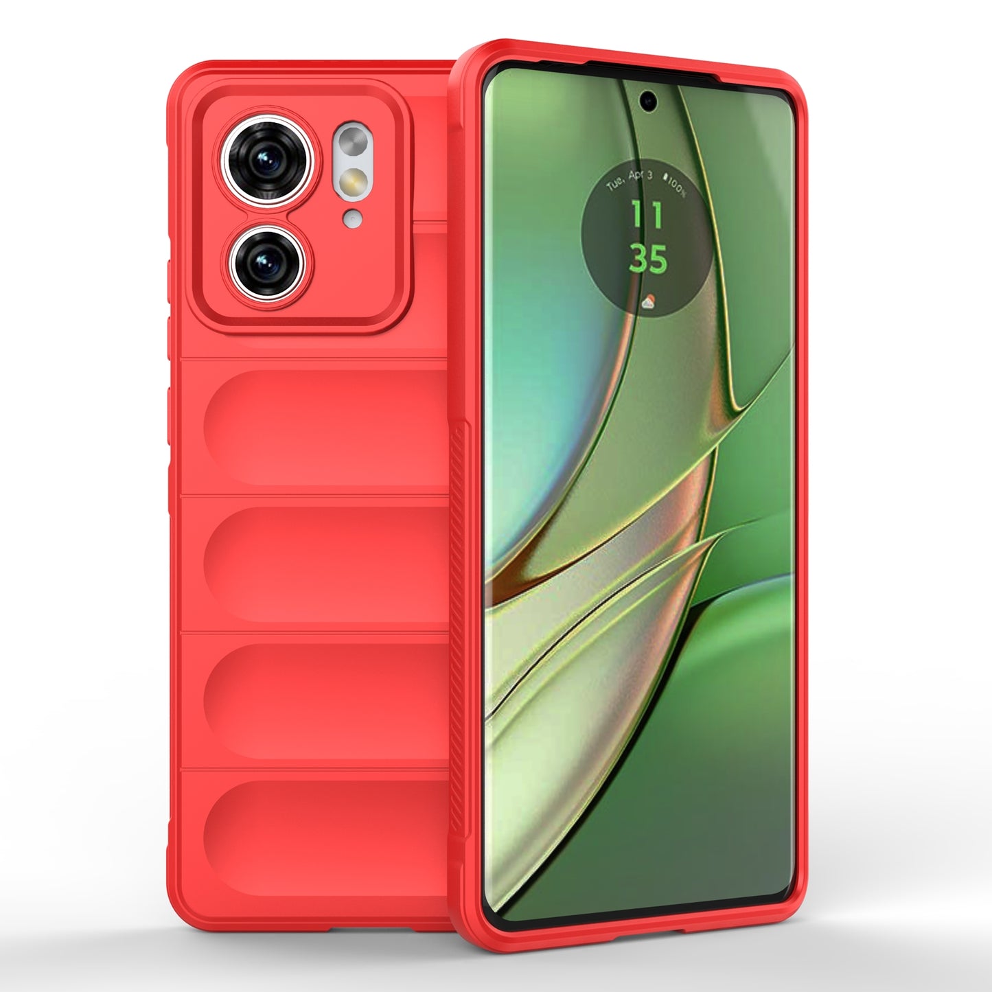 Motorola Edge 40 5G Magic Shield TPU + Flannel Phone Case: Durable, Non-toxic, Easy Access, Stylish Design