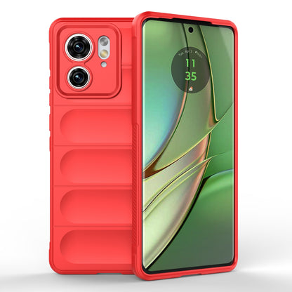 Motorola Edge 40 5G Magic Shield TPU + Flannel Phone Case: Durable, Non-toxic, Easy Access, Stylish Design