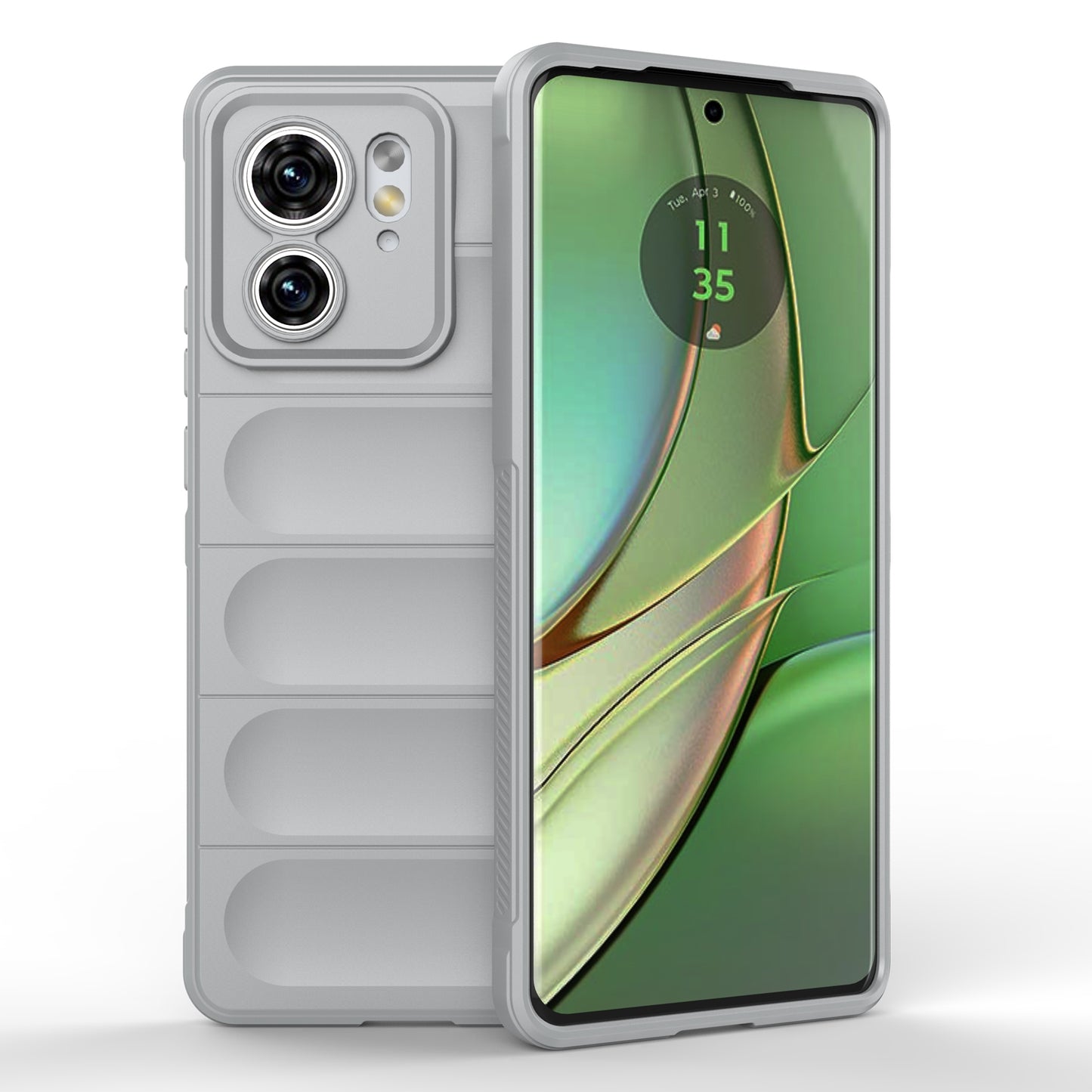 Motorola Edge 40 5G Magic Shield TPU + Flannel Phone Case: Durable, Non-toxic, Easy Access, Stylish Design