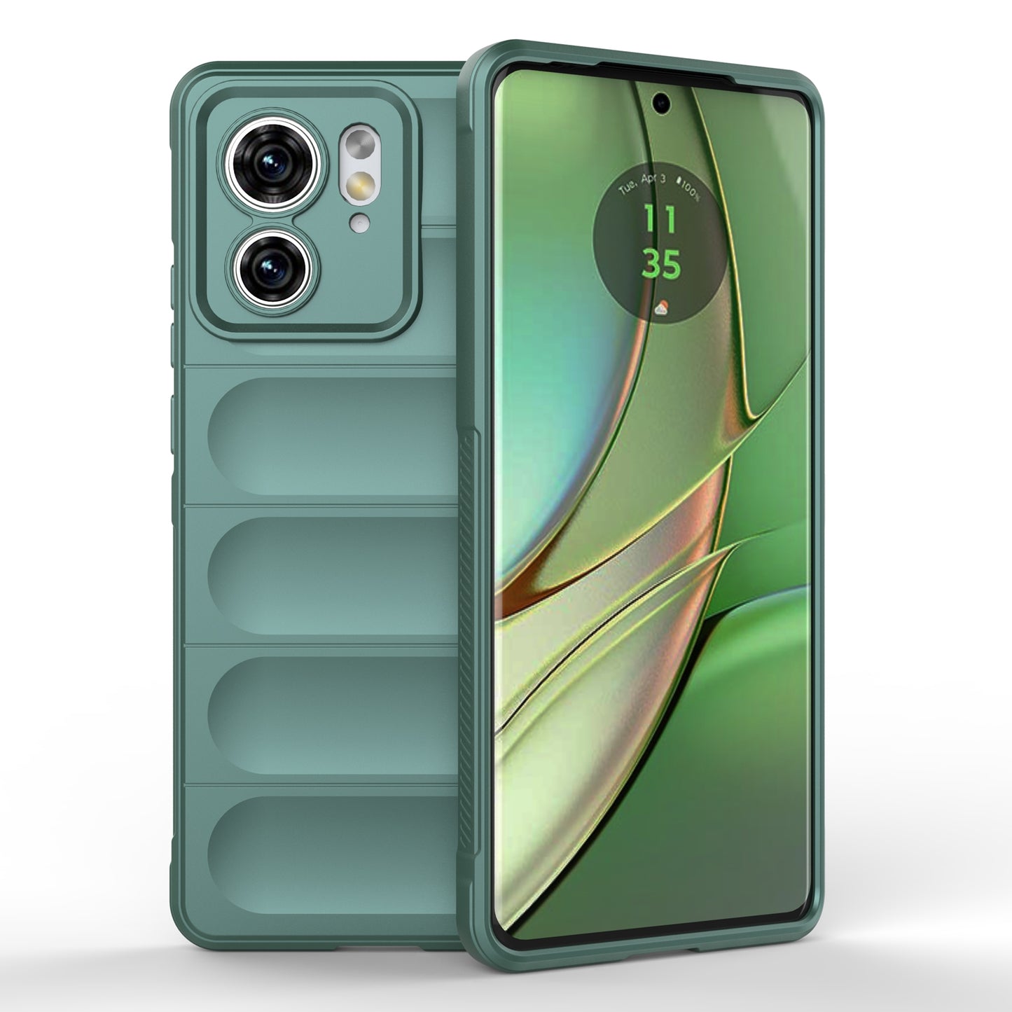 Motorola Edge 40 5G Magic Shield TPU + Flannel Phone Case: Durable, Non-toxic, Easy Access, Stylish Design