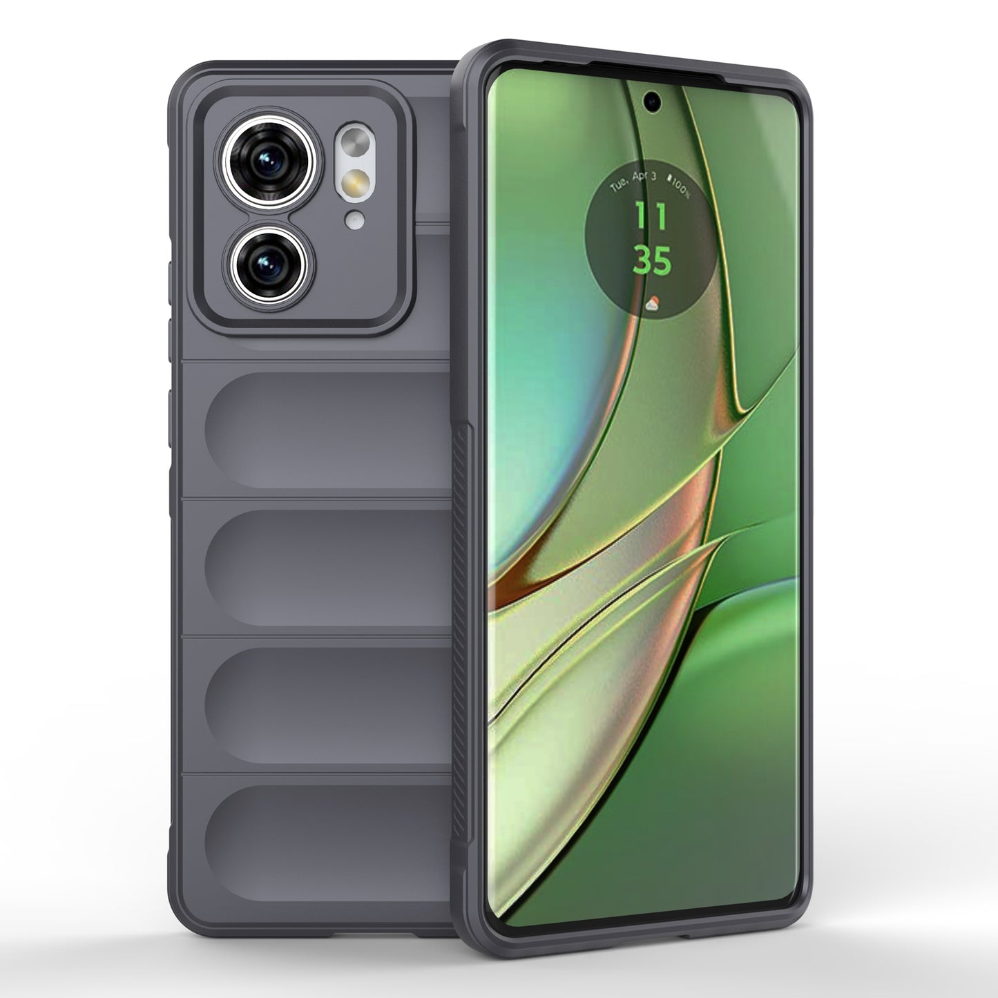 Motorola Edge 40 5G Magic Shield TPU + Flannel Phone Case: Durable, Non-toxic, Easy Access, Stylish Design