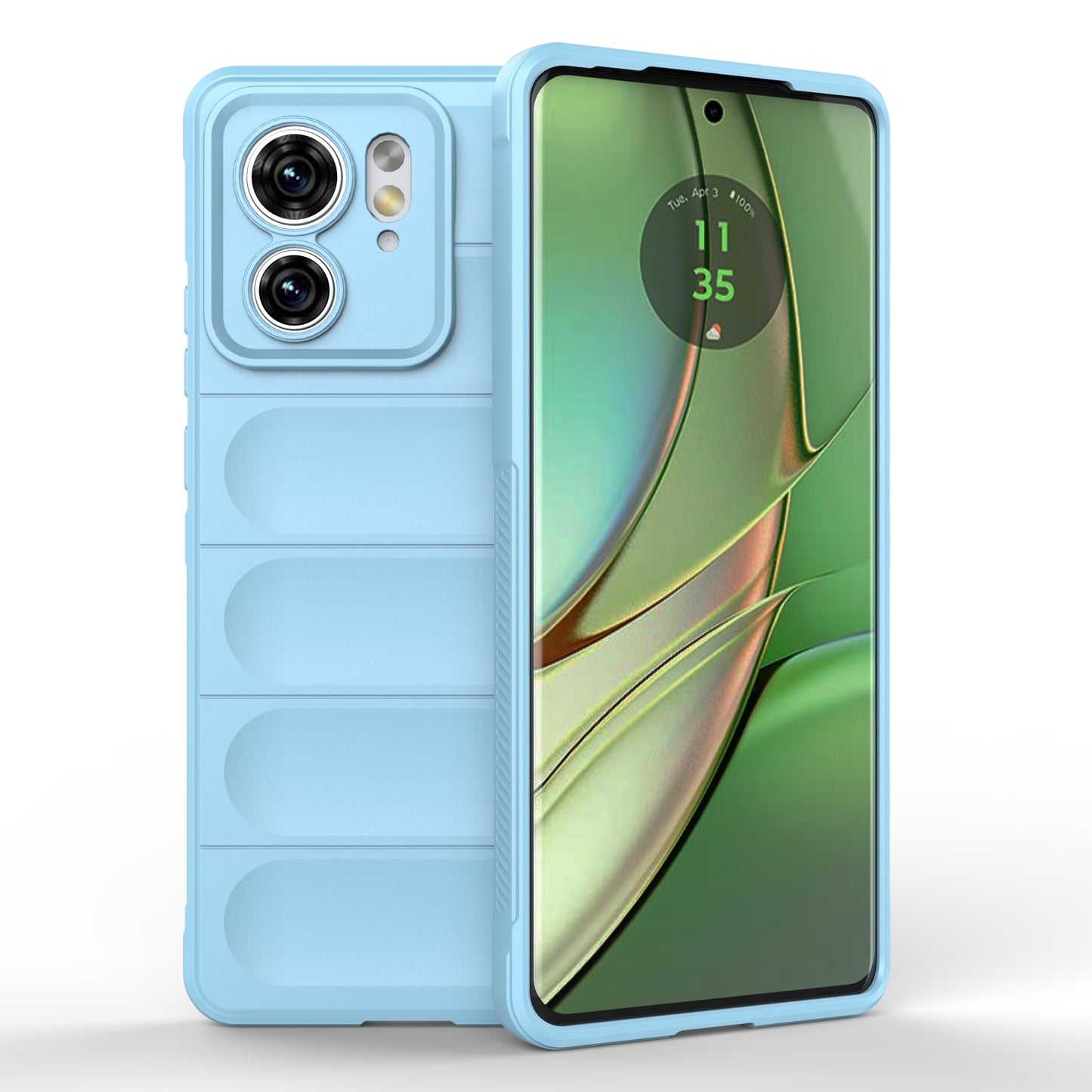 Motorola Edge 40 5G Magic Shield TPU + Flannel Phone Case: Durable, Non-toxic, Easy Access, Stylish Design
