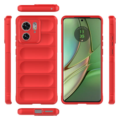 Motorola Edge 40 5G Magic Shield TPU + Flannel Phone Case: Durable, Non-toxic, Easy Access, Stylish Design