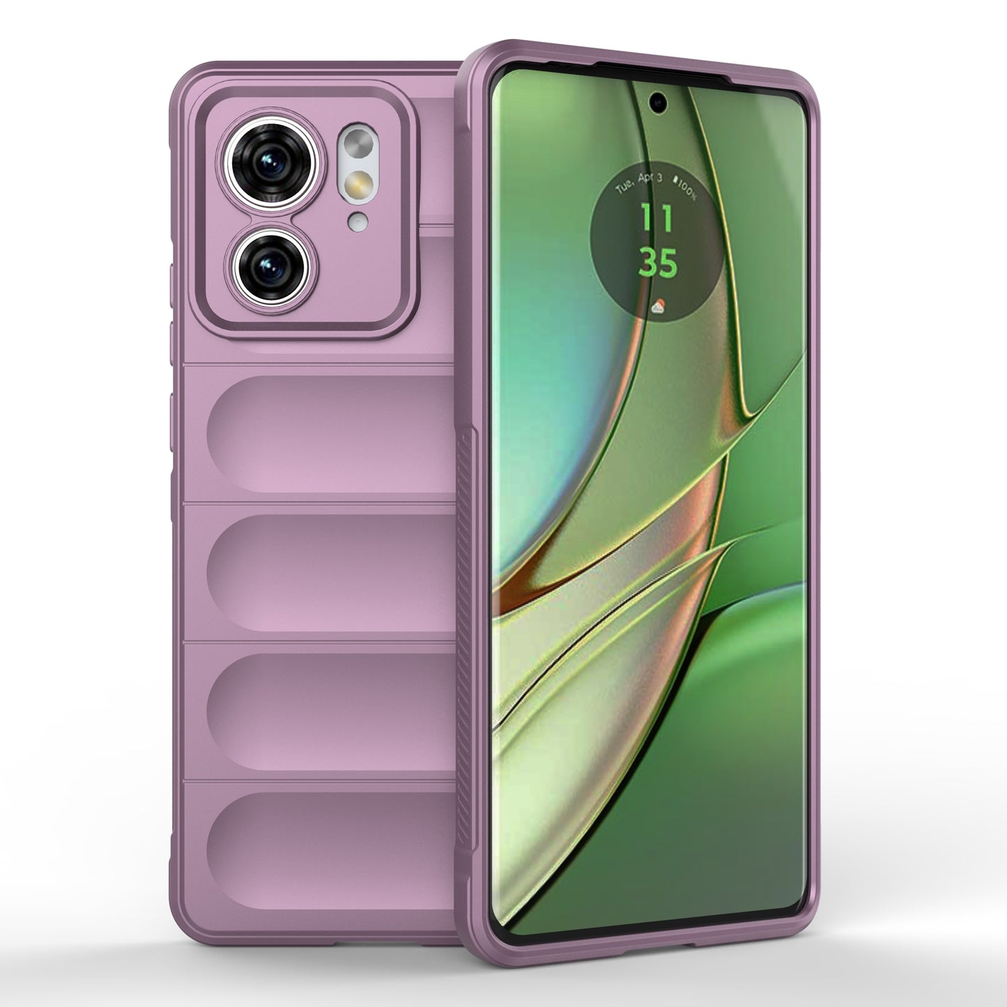Motorola Edge 40 5G Magic Shield TPU + Flannel Phone Case: Durable, Non-toxic, Easy Access, Stylish Design