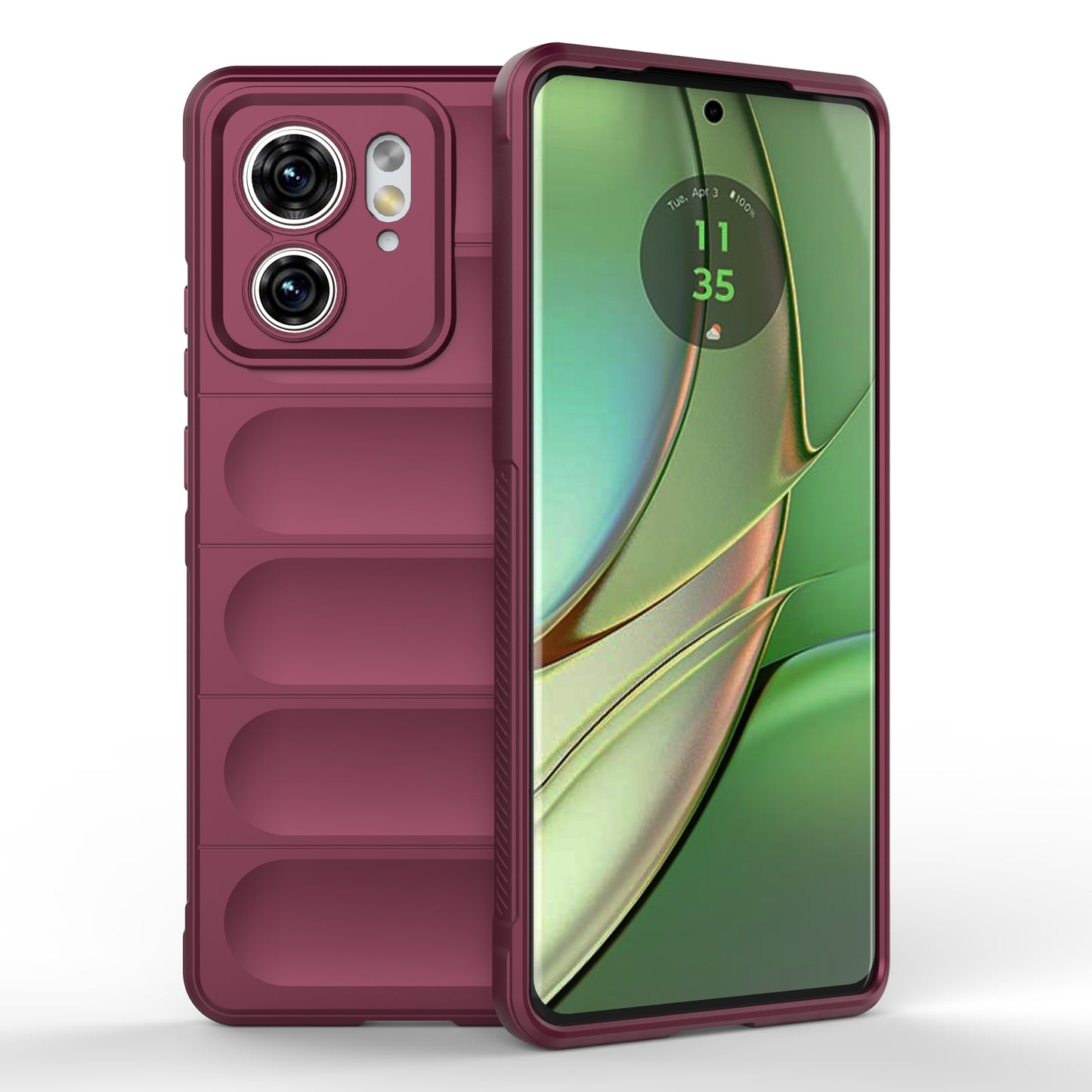Motorola Edge 40 5G Magic Shield TPU + Flannel Phone Case: Durable, Non-toxic, Easy Access, Stylish Design
