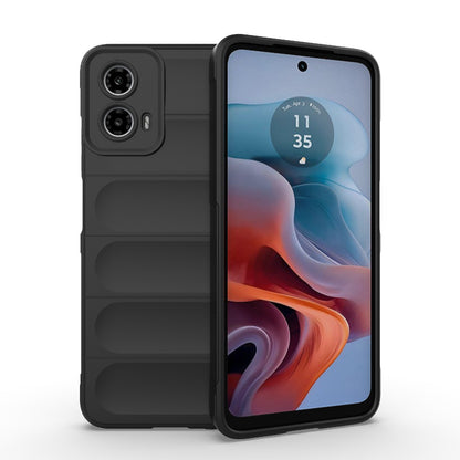 Motorola Moto G34 5G Magic Shield TPU + Flannel Phone Case: Durable, Non-toxic, Easy Access, Stylish Design