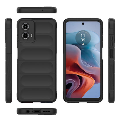 Motorola Moto G34 5G Magic Shield TPU + Flannel Phone Case: Durable, Non-toxic, Easy Access, Stylish Design