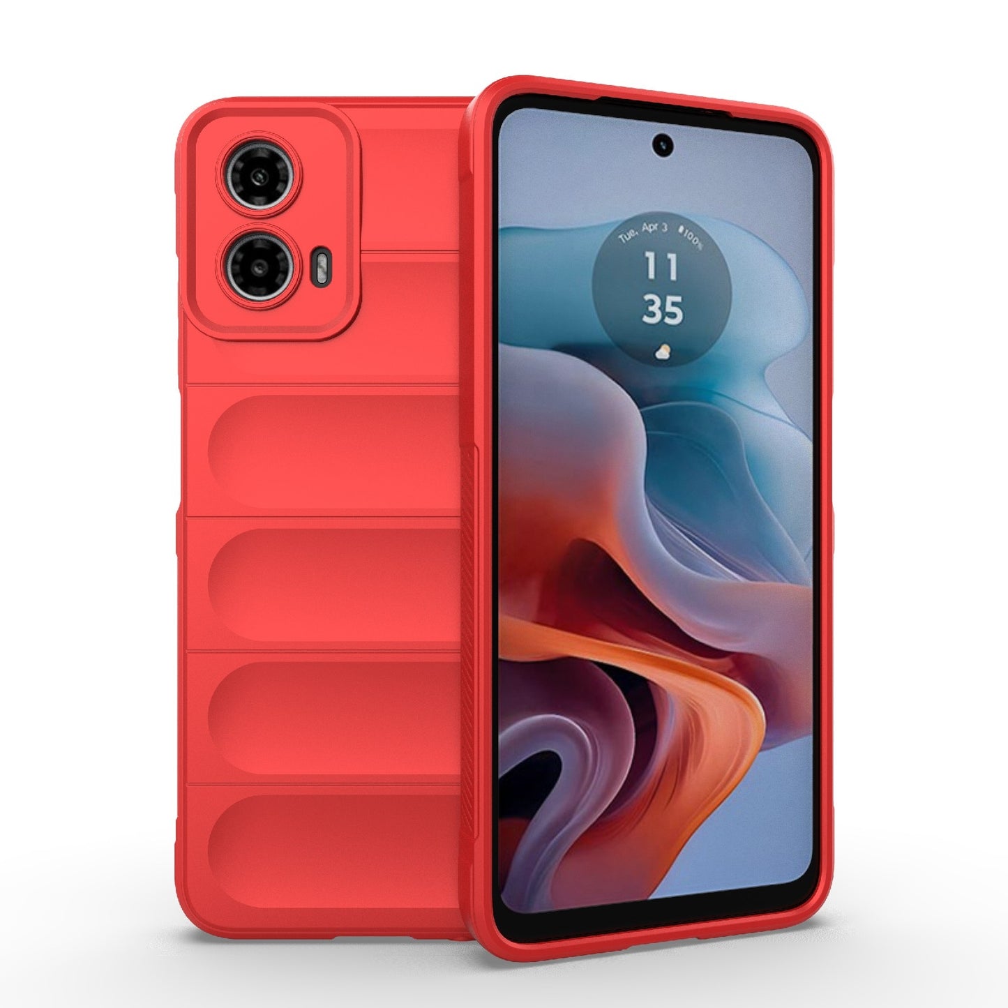 Motorola Moto G34 5G Magic Shield TPU + Flannel Phone Case: Durable, Non-toxic, Easy Access, Stylish Design