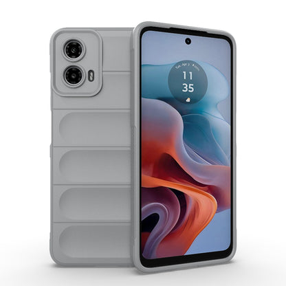Motorola Moto G34 5G Magic Shield TPU + Flannel Phone Case: Durable, Non-toxic, Easy Access, Stylish Design