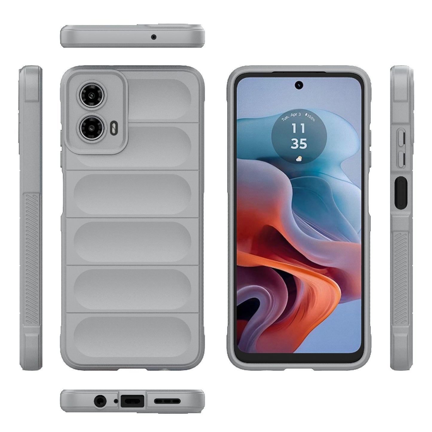 Motorola Moto G34 5G Magic Shield TPU + Flannel Phone Case: Durable, Non-toxic, Easy Access, Stylish Design