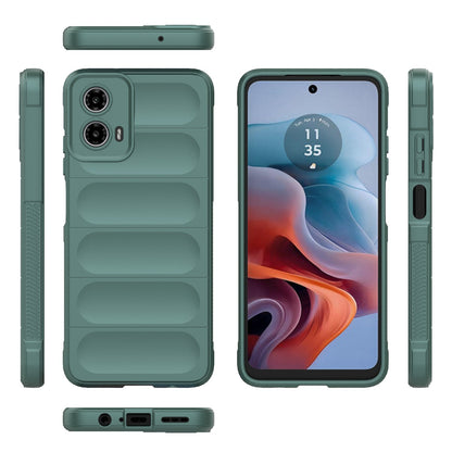 Motorola Moto G34 5G Magic Shield TPU + Flannel Phone Case: Durable, Non-toxic, Easy Access, Stylish Design