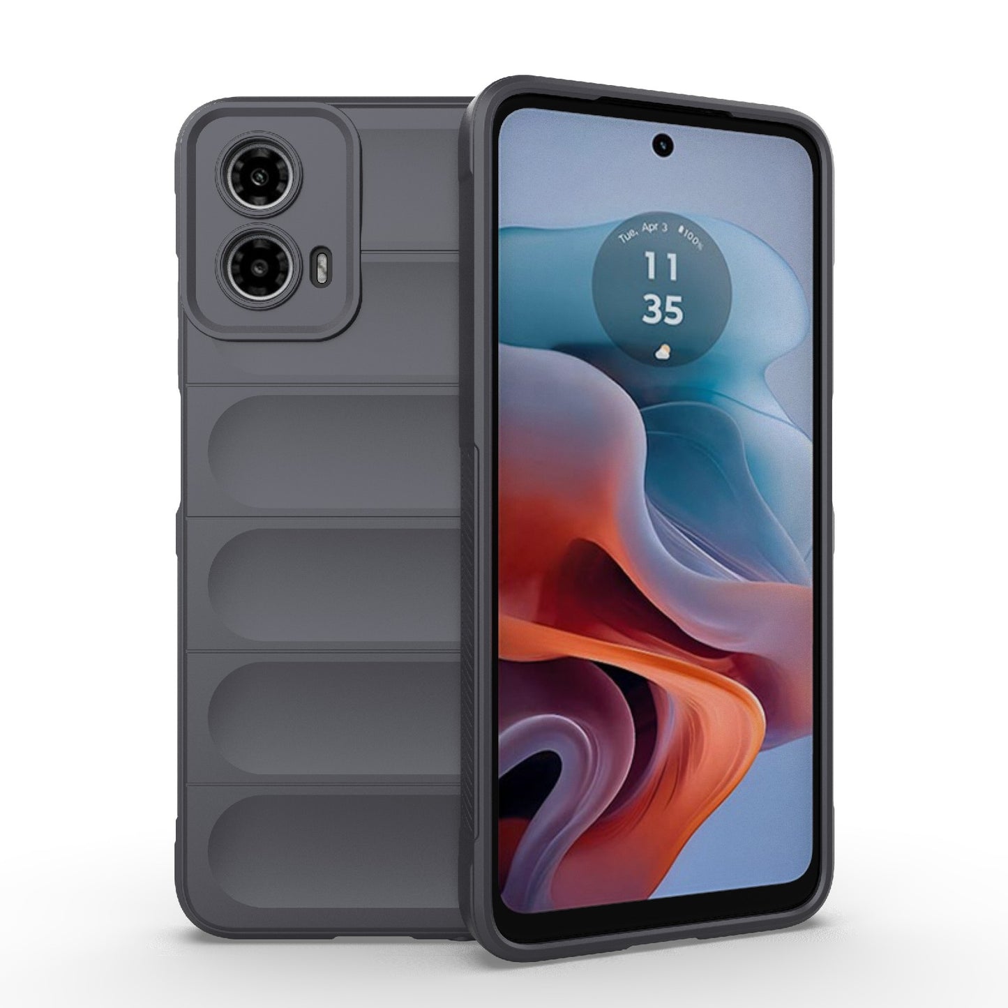 Motorola Moto G34 5G Magic Shield TPU + Flannel Phone Case: Durable, Non-toxic, Easy Access, Stylish Design