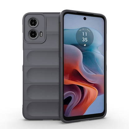 Motorola Moto G34 5G Magic Shield TPU + Flannel Phone Case: Durable, Non-toxic, Easy Access, Stylish Design