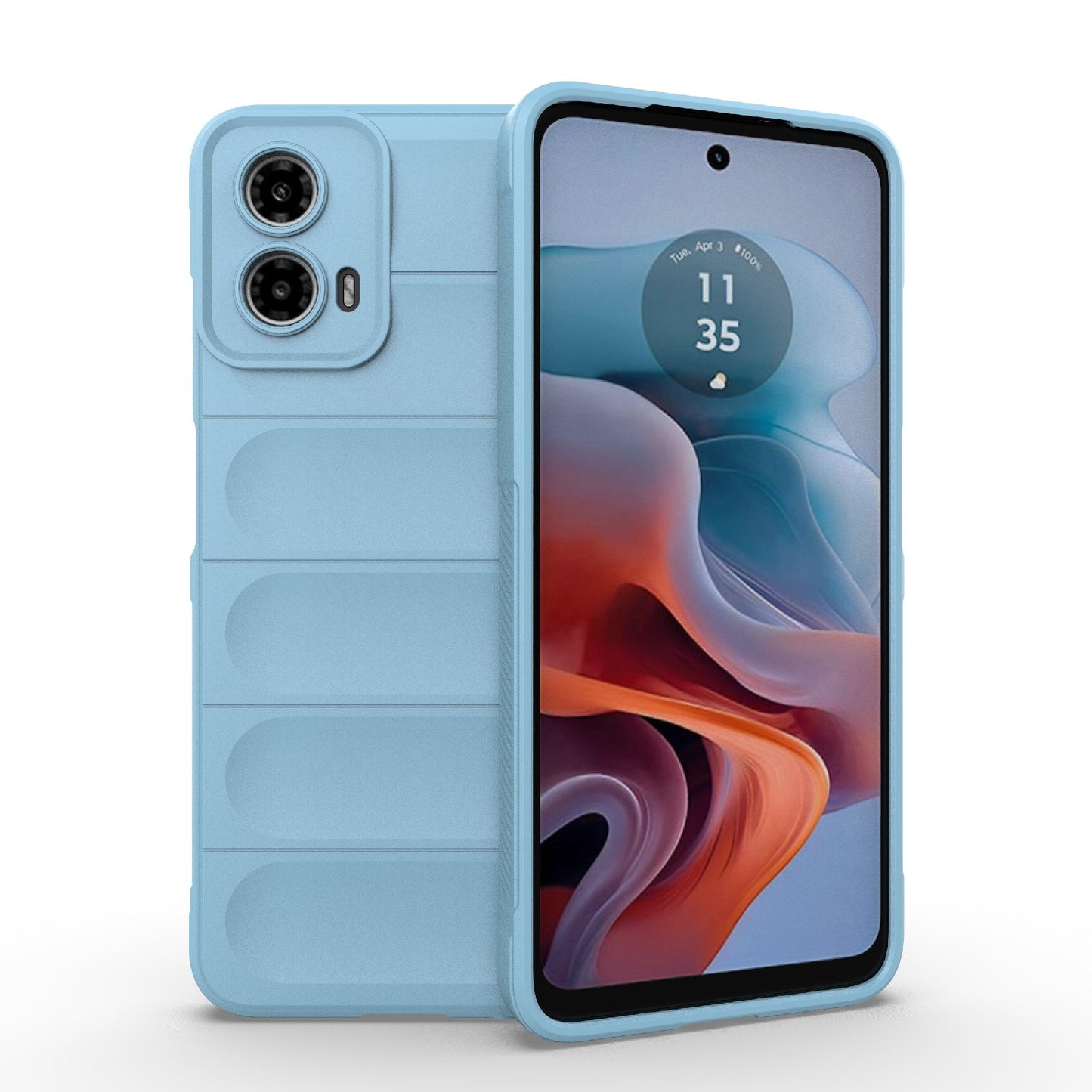 Motorola Moto G34 5G Magic Shield TPU + Flannel Phone Case: Durable, Non-toxic, Easy Access, Stylish Design