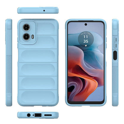 Motorola Moto G34 5G Magic Shield TPU + Flannel Phone Case: Durable, Non-toxic, Easy Access, Stylish Design