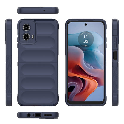 Motorola Moto G34 5G Magic Shield TPU + Flannel Phone Case: Durable, Non-toxic, Easy Access, Stylish Design