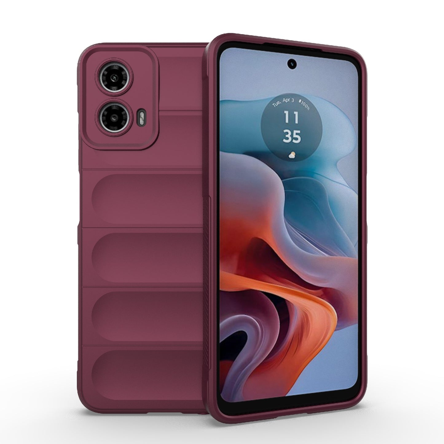 Motorola Moto G34 5G Magic Shield TPU + Flannel Phone Case: Durable, Non-toxic, Easy Access, Stylish Design