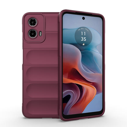 Motorola Moto G34 5G Magic Shield TPU + Flannel Phone Case: Durable, Non-toxic, Easy Access, Stylish Design