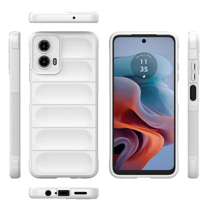Motorola Moto G34 5G Magic Shield TPU + Flannel Phone Case: Durable, Non-toxic, Easy Access, Stylish Design