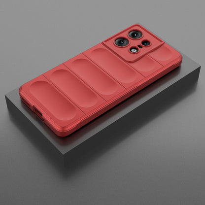 Motorola Edge 50 Pro 5G Global Magic Shield TPU + Flannel Phone Case: Durable, Non-toxic, Easy Access, Stylish Design