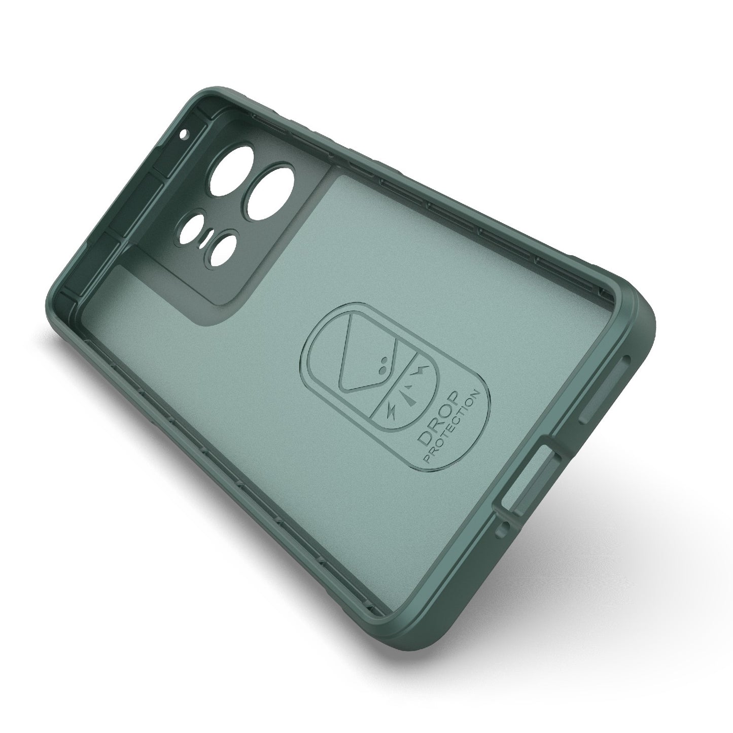Motorola Edge 50 Pro 5G Global Magic Shield TPU + Flannel Phone Case: Durable, Non-toxic, Easy Access, Stylish Design