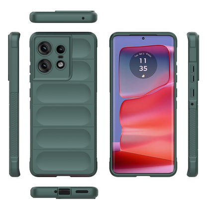 Motorola Edge 50 Pro 5G Global Magic Shield TPU + Flannel Phone Case: Durable, Non-toxic, Easy Access, Stylish Design