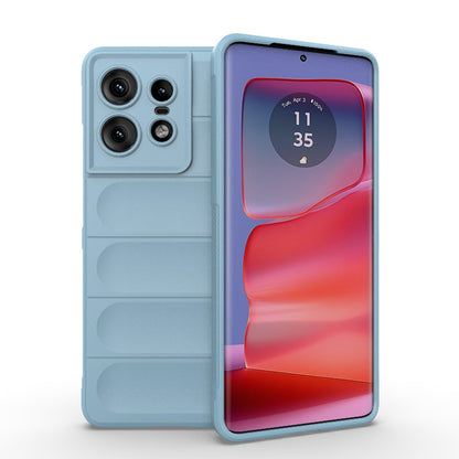 Motorola Edge 50 Pro 5G Global Magic Shield TPU + Flannel Phone Case: Durable, Non-toxic, Easy Access, Stylish Design