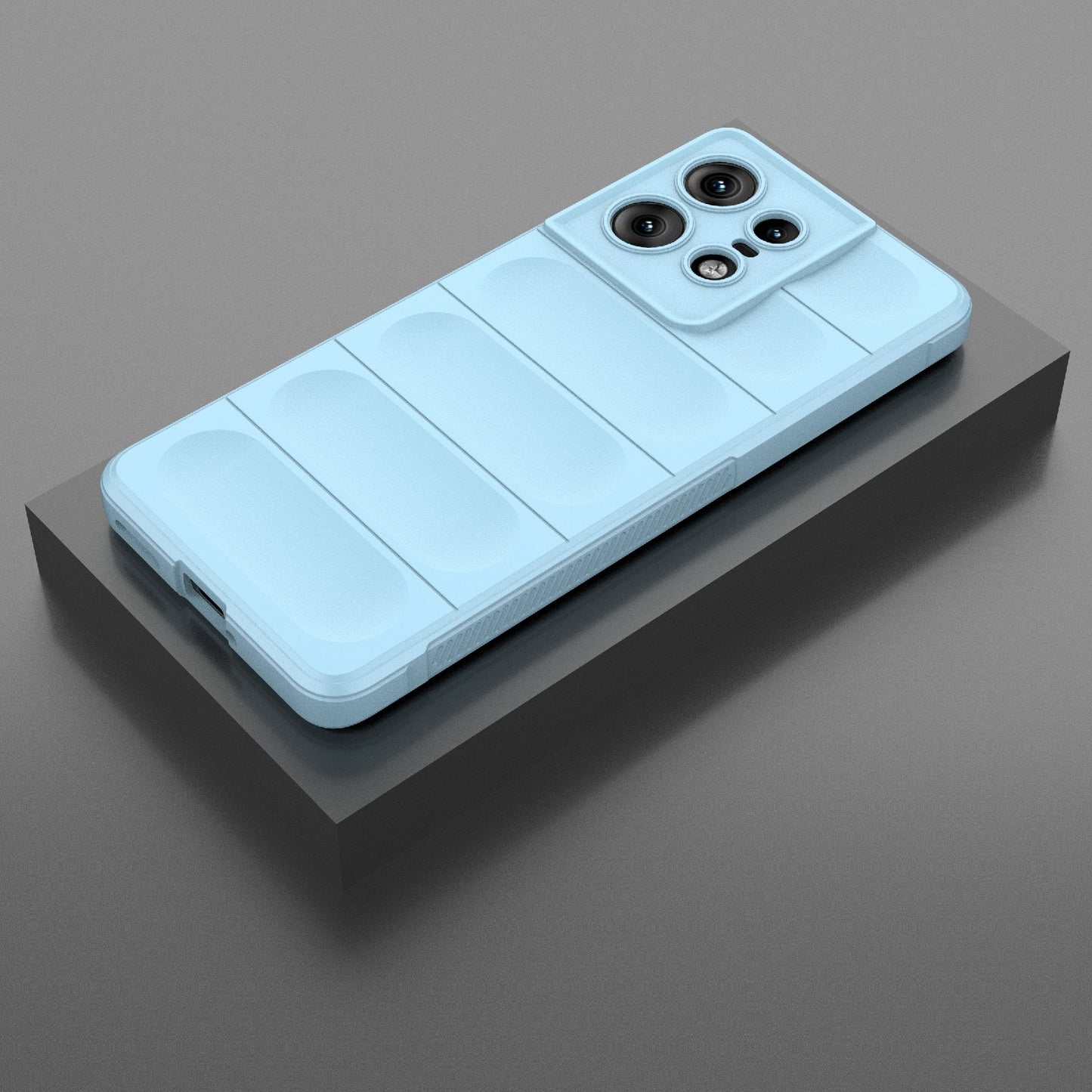 Motorola Edge 50 Pro 5G Global Magic Shield TPU + Flannel Phone Case: Durable, Non-toxic, Easy Access, Stylish Design