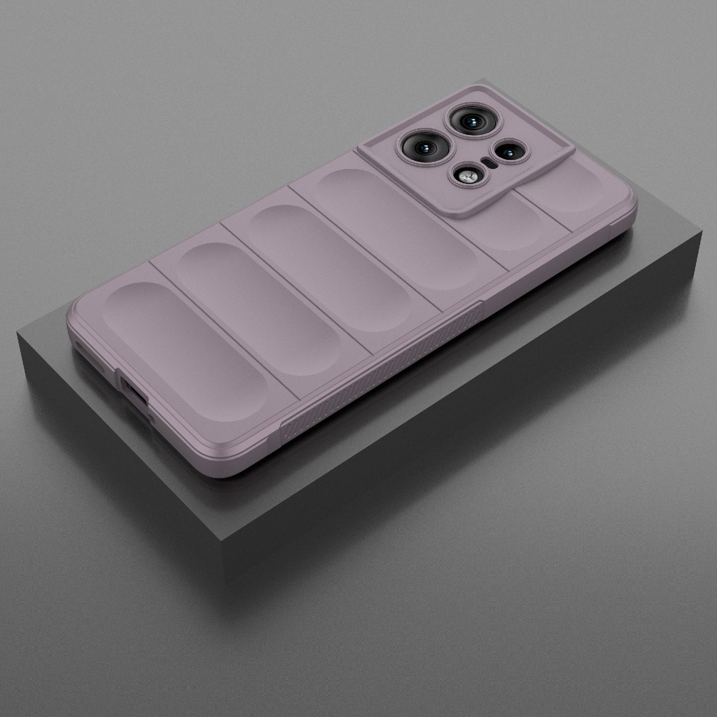 Motorola Edge 50 Pro 5G Global Magic Shield TPU + Flannel Phone Case: Durable, Non-toxic, Easy Access, Stylish Design